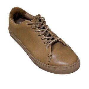 Thursday Women Sneaker 7 Tan Leather Everyday Low Top Minimalist Quiet Luxury